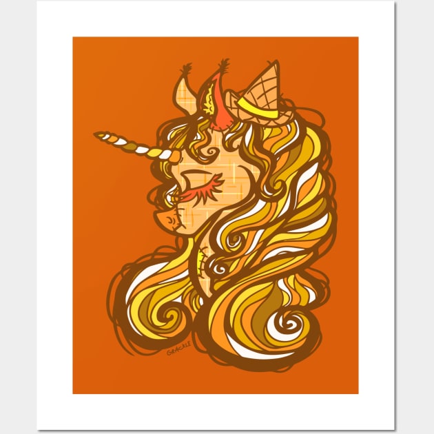 Sweet Scarecrow Unicorn Wall Art by Jan Grackle